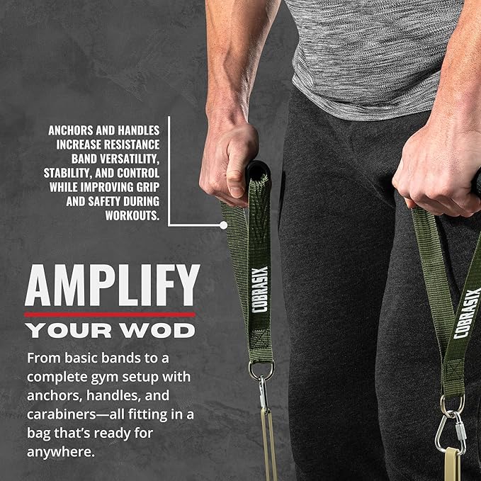 Resistance Bands for Working Out Men and Women | Resistance Bands for at Home Workouts, Powerlifting, Stretching, WOD, Strength Training and Pull Ups