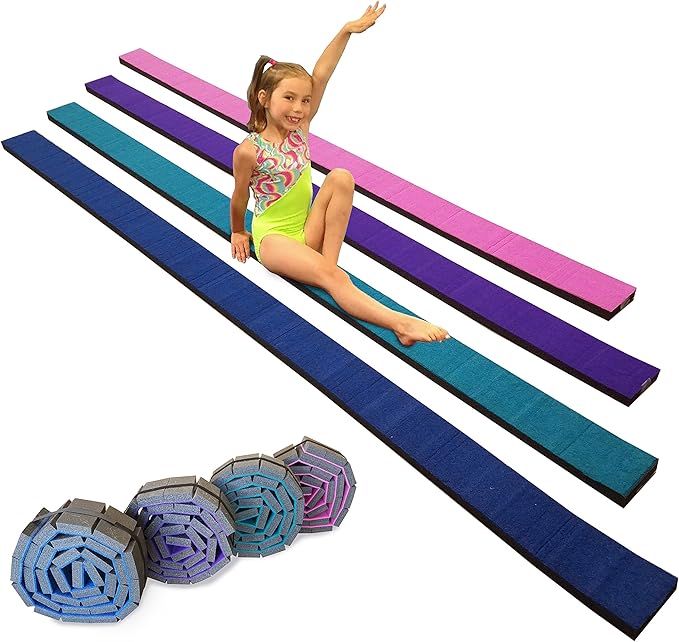 Gymnastics Flexible Roll-Up Foam Training Balance Beam!