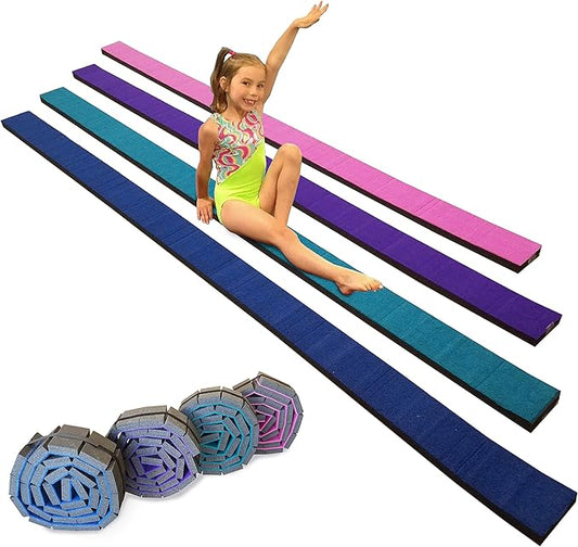 Gymnastics Flexible Roll-Up Foam Training Balance Beam!