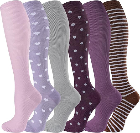 bropite Compression Socks for Women & Men Circulation-Support Knee High Socks 20-30 mmhg-Best for Running,Medical,Nurse,Travel