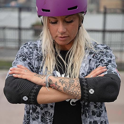 Old Bones Therapy Elbow Compression Sleeve Knitted | Pain Relief and Support for Tendonitis and Arthritis (Large, One Elbow)