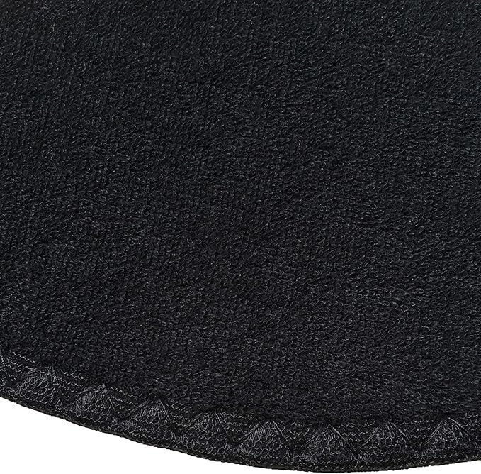 Happystep Cotton Terry Cloth Insoles, Barefoot Shoe Inserts, Sweat Absorption, Odor Control, Moisture-Wicking, Washable and Reusable, Zero Drop Shoe Insoles, 2 Pairs of Black (Men Size 13)