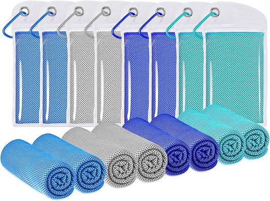 Cooling Towels for Neck and Face, Ice Towel for Hot Weather, Soft Breathable Instant Towel, Cool Rags for Yoga, Golf, Sport, Gym, Workout, Camping, Fitness, Outdoor