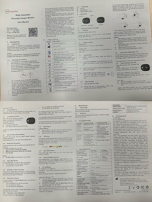 Children Pulse Oximeter KidsO2 Ring, Continuous Kids O2 Sat Monitor Finger for Oxygen with Audible Reminder, Rechargeable Pulse Ox Tracking Child's Blood Oxygen Saturation & Pulse Rate for 3~10 Years Old Kids, with App & PC Chart Report