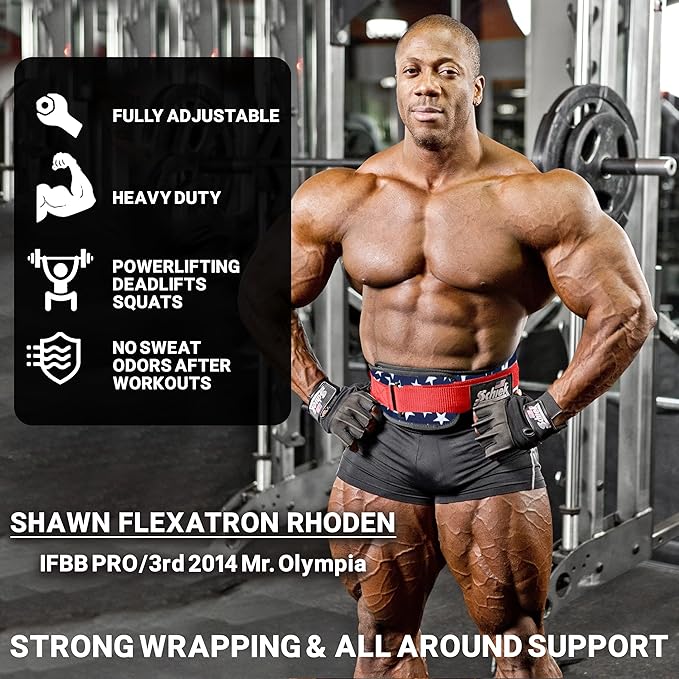 Schiek Sports 2006 Nylon 6 Inches Weight Lifting Belt - Support Belt for Power Lifting