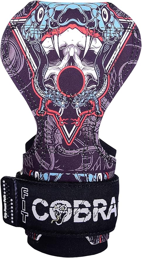 Cobra Grips PRO Weight Lifting Gloves Heavy Duty Straps Alternative Power Lifting Hooks for Deadlifts Adjustable Neoprene Padded Wrist Support Bodybuilding