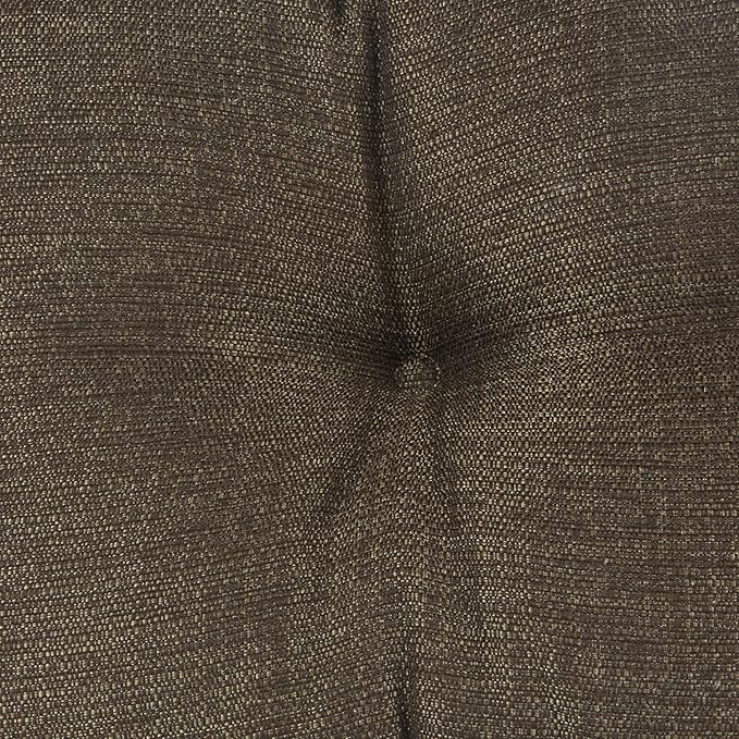 Klear Vu Corner Nook or Piano Seat Omega Non-Slip Tufted Bench Cushion for Indoor Furniture, Entryway Storage, Bay Window, 27 Inches, 05 Chestnut