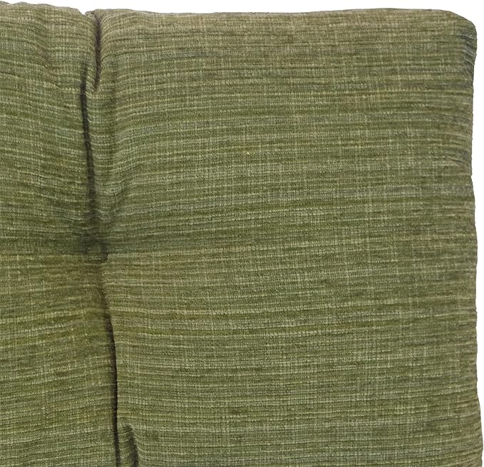 Klear Vu The Gripper Omega Non-Slip Tufted Bench Cushion for Indoor Furniture, Entryway Storage, Bay Window, Corner Nook or Piano Seat, 30 Inches, 11 Green