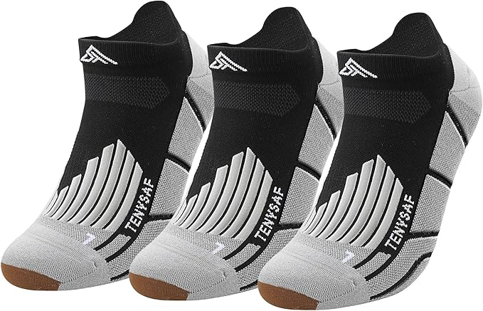 Compression Athletic Running Socks: Men Women's Low Cut Ankle Socks for Sport Enthusiasts Hiking Cycling Basketball