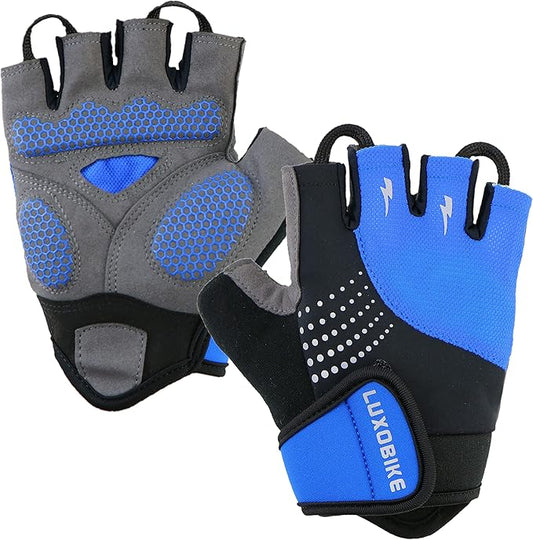 Cycling Gloves Mountain Bike for Men – Shock Absorbing SBR Gel Padded – Anti Slip Palm – Ultra Breathable – Specialized for Mens Bicycling, Biking, MTB Biker, Road Bicycle Riding