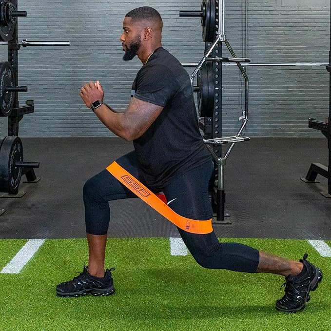 Serious Steel Fitness Fabric Mini Loop Non-Slip Resistance Band Set | Warm-Up, Physical Therapy, Glute Training, Speed and Agility Exercise Bands