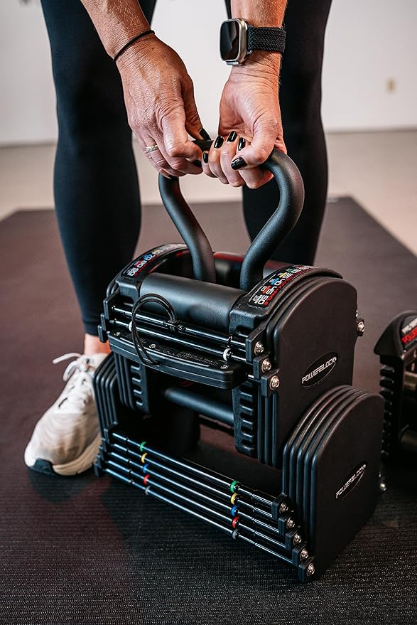 PowerBlock Pro Series Kettlebell Handle – Compatible Pro Series Dumbbells, Strength Training Accessory, for Home Gym & Commercial Use, Workout Equipment, Black