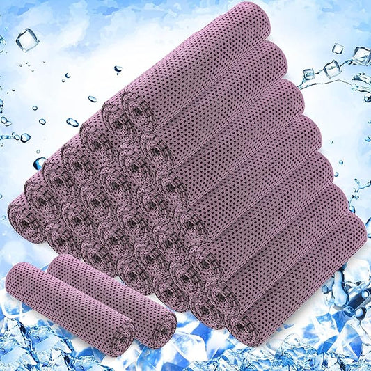 Hosuly 30 Pack Cooling Towels, 40"x12" Ice Breathable Soft Chilly Sweat Rag Microfiber Workout Rags for Gym Cooling Towels for Neck and Face for Yoga Golf Sport Running
