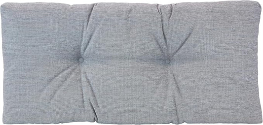 Klear Vu The Gripper Omega Non-Slip Tufted Bench Cushion for Indoor Furniture, Entryway Storage, Bay Window, Corner Nook or Piano Seat, 30 Inches, 18 Gray