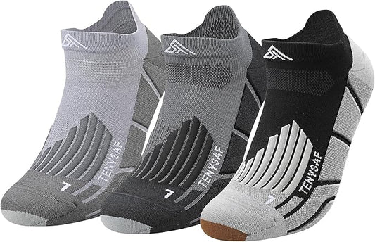 Compression Athletic Running Socks: Men Women's Low Cut Ankle Socks for Sport Enthusiasts Hiking Cycling Basketball
