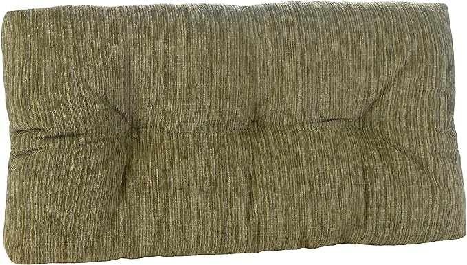Klear Vu The Gripper Omega Non-Slip Tufted Bench Cushion for Indoor Furniture, Entryway Storage, Bay Window, Corner Nook or Piano Seat, 27 Inches, Chenille Green