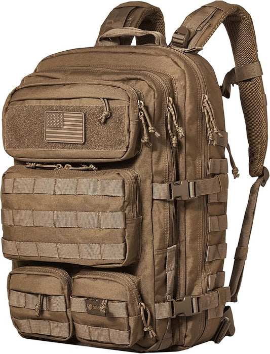 Falko Tactical Backpack 50L, 2.4x Stronger, Large Military Molle Rucksack, Heavy Duty, Work and Outdoors