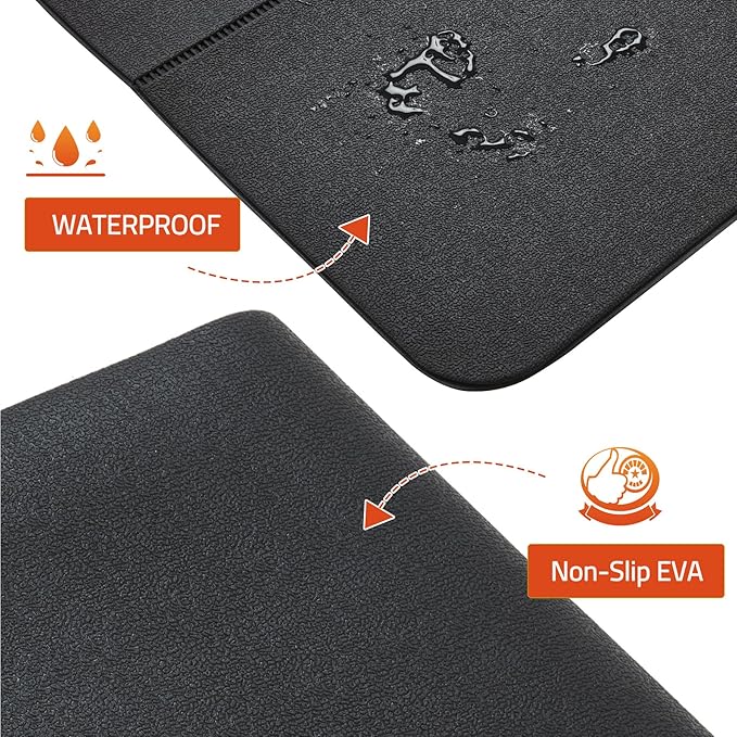 Foldable Walking Pad Mat, 68"x24" Treadmill Mat for Carpet Floors, Waterproof Non-Slip Home Gym Mat, Anti Vibration Exercise Equipment Mat