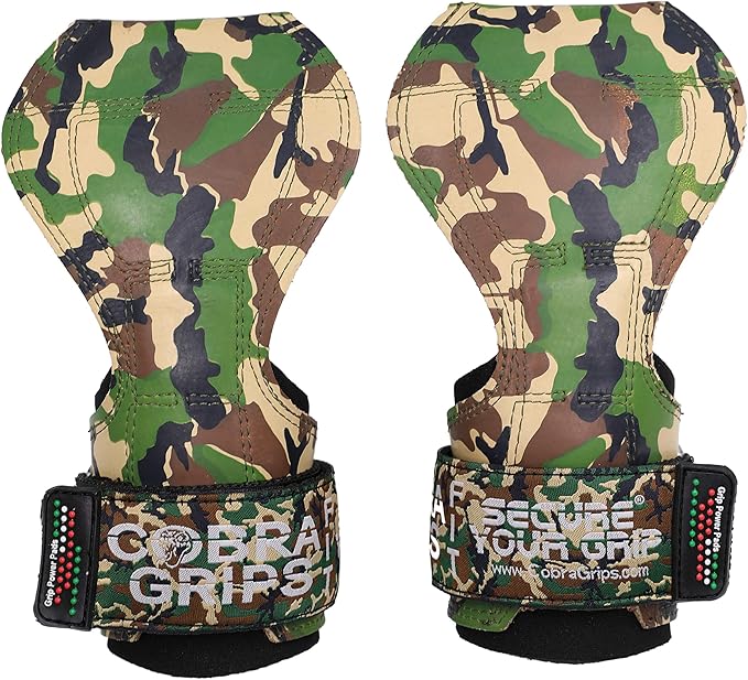 Cobra Grips PRO Weight Lifting Gloves Heavy Duty Straps Alternative Power Lifting Hooks for Deadlifts Adjustable Neoprene Padded Wrist Support Bodybuilding