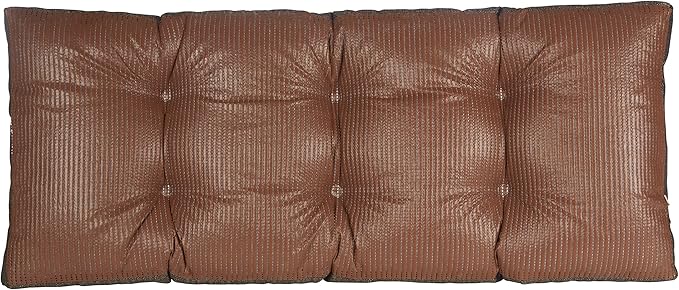 Klear Vu The Gripper Omega Non-Slip Tufted Bench Cushion for Indoor Furniture, Entryway Storage, Bay Window, Corner Nook or Piano Seat, 33 Inches, 05 Chestnut