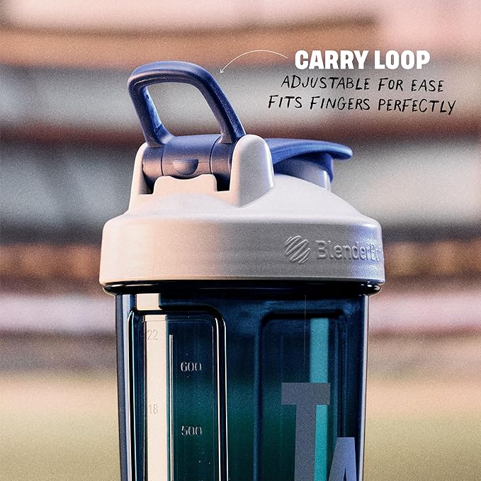 BlenderBottle Shaker Bottle Pro Series Perfect for Protein Shakes and Pre Workout, 28-Ounce, White/Blue (Los Angeles Dodgers)
