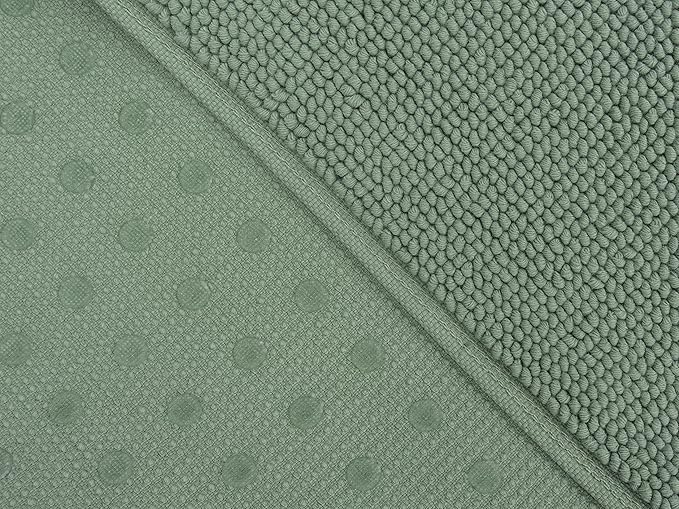 Cotton Paradise Bath Rug for Bathroom, 20x34 inch 100% Cotton Non Slip Bath Mat Rug, Soft Absorbent Machine Washable, Sage Green Bath Rug