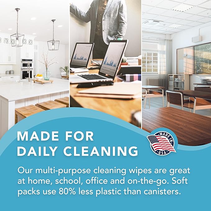 SONO Disinfecting Wipes - 160 Count (Pack of 2) + Sanitizer, Medical-Grade, Alcohol-Free, No Bleach, Gentle & Effective Multi-Surface Cleaning Solution, Larger Sheets