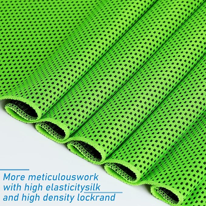 Cooling Towel 20 Pack (40"x12") Ice Towels, 160GSM Soft Breathable, Super Absorbent, Quick Cold Towel, for Bowling, Yoga, Travel, Camping, Golf, Football, Hiking, Outdoor Work