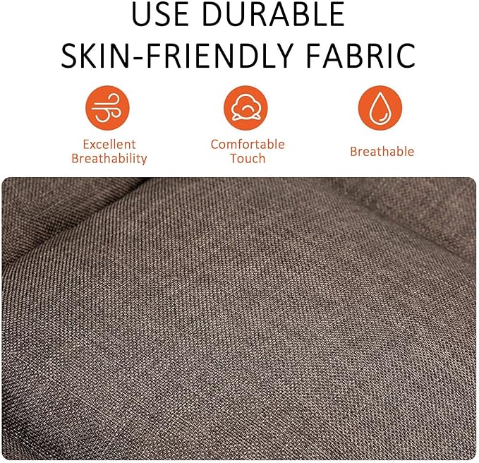 FLOGUOR Floor Chair, Floor Lounger Chair 42-Position Recliner Adjustable Foldable Video Gaming Meditating, Reading, Padded Comfortable Seat, Indoors (Brown) 8812CO