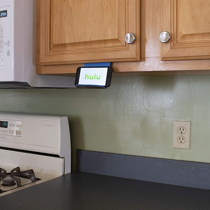 DTLgear Trek Stand Flexible Phone and Small Tablet Holder for Airplane, Office, Desk, Treadmill, Hotel, Kitchen, Plane Travel Essentials