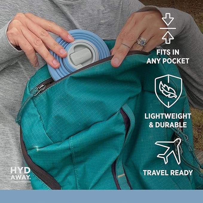 HYDAWAY 25oz Collapsible Water Bottle - BPA-Free, Leakproof, Lightweight, and Space-Saving - Perfect for Hiking, Travel, and All-Day Hydration