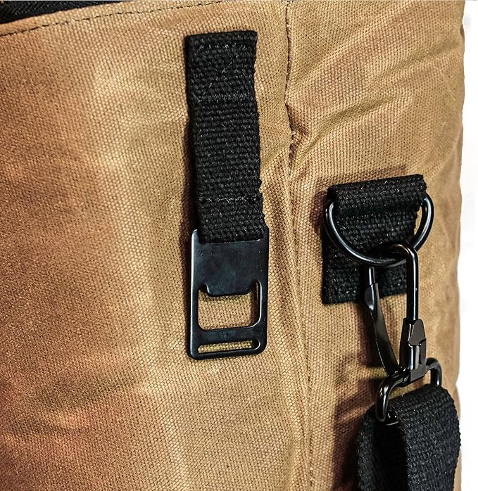 Waxed Canvas Insulated 18L Soft-Sided Cooler for Camping, Beach, Tailgailting, BBQ, Weekend Trips - Great as Lunch Cooler and Mens Lunch Bags for Work or Lunch Bag