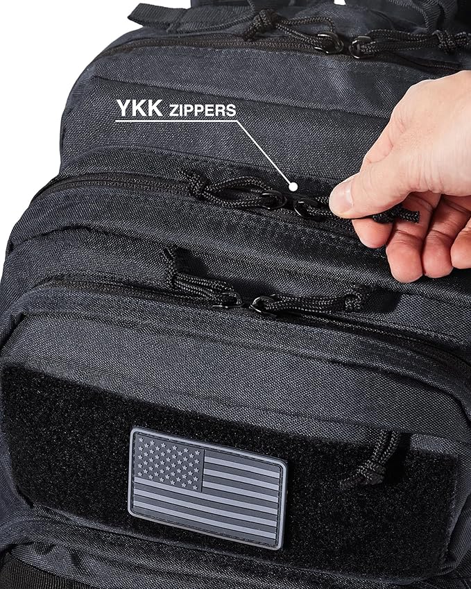 Falko Tactical Backpack 50L, 2.4x Stronger, Large Military Molle Rucksack, Heavy Duty, Work and Outdoors