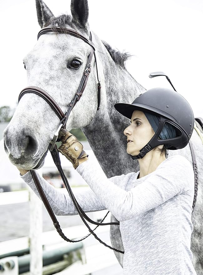 Equestrian Headbands Designed to Wick Moisture and Protect Hair Under Helmets, for Horseback Riding, Biking, and Securing Ear Buds