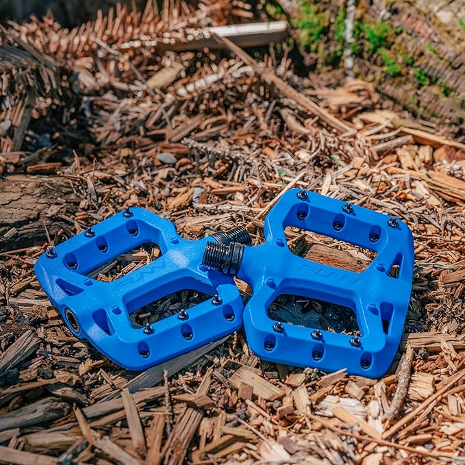 Funn Taipan S Glass Fiber Reinforced Thermoplastic Bike Pedals with 9/16-inch CrMo Axles for MTB/BMX/Urban/Gravel Riding, Suitable for Youth, Kids and Young Riders