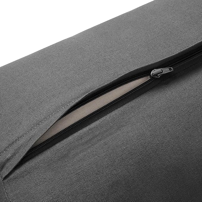 Yoga Meditation Cushion, 25" x 12" Rectangular Bolster with Organic Cotton Cover