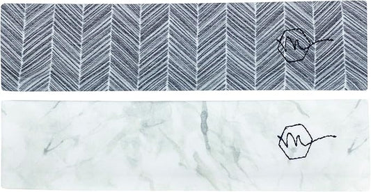 Maven Thread Women's 2" Wide Non Slip Sweat-Wicking Headband for Exercise and Yoga, 2-Pack