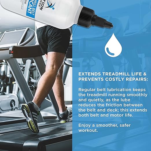 100% Silicone Treadmill Lubricant for Belt Maintenance (2 Pack) - 4oz Bottles, Dual Applicators for Easy Lube Application - Extends Life, Smooths Operation