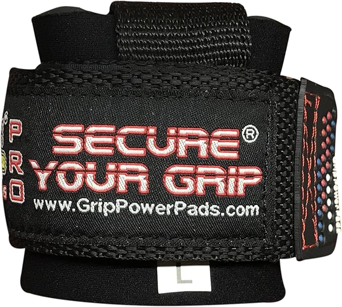 Heavy Duty Lifting Straps Neoprene Padded 1 Pair Wrist Wraps & Rubbery Grip Support Straps with Cotton Coated Rubber on One Side