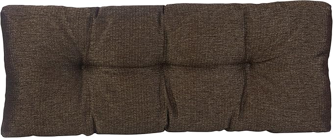 Klear Vu The Gripper Omega Non-Slip Tufted Bench Cushion for Indoor Furniture, Entryway Storage, Bay Window, Corner Nook or Piano Seat, 43 Inches, 05 Chestnut