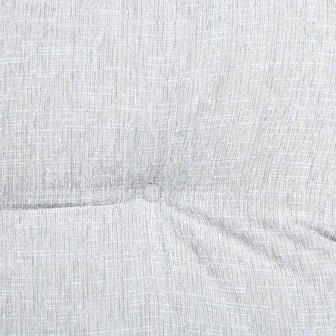 Klear Vu The Gripper Omega Non-Slip Tufted Bench Cushion for Indoor Furniture, Entryway Storage, Bay Window, Corner Nook or Piano Seat, 27 Inches, 04 Gray