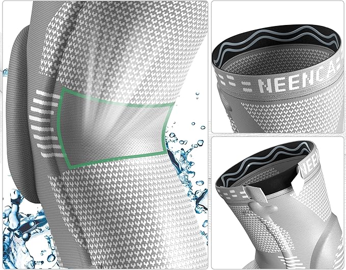 NEENCA Professional Knee Brace for Women/Men, Knee Support with Patella Pad & Side Stabilizers, Compression Knee Sleeve for Knee Joint Pain, Meniscus Tear, ACL, PCL, Runner, Workout - FSA/HSA Approved