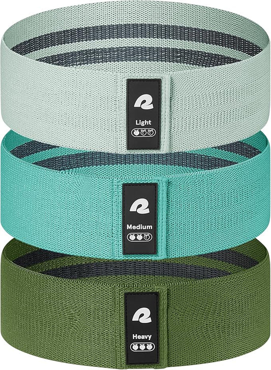 Retrospec Engage Booty Bands Resistance Band Set for Working Out & Exercise - Lightweight & Portable for Men & Women
