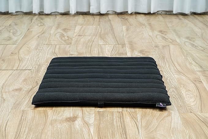 Leewadee Meditation Cushion Set – 1 Small Zafu Yoga Pillow and 1 Small Roll-Up Zabuton Mat Filled with Kapok