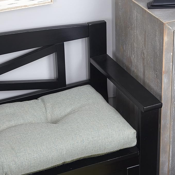 Klear Vu The Gripper Omega Non-Slip Tufted Bench Cushion for Indoor Furniture, Entryway Storage, Bay Window, Corner Nook or Piano Seat, 35 Inches, 12 Spa