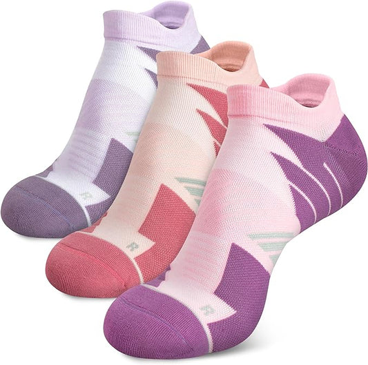 Hylaea No Show Running Athletic Anti-Blister Wicking Coolmax Socks, Seamless Anti-odor