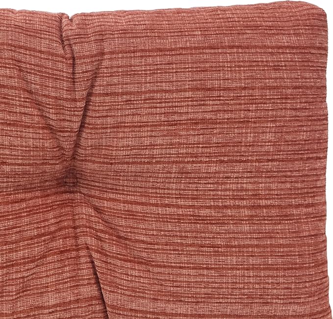 Klear Vu Corner Nook or Piano Seat Omega Non-Slip Tufted Bench Cushion for Indoor Furniture, Entryway Storage, Bay Window, 30 Inches, 20 Clay