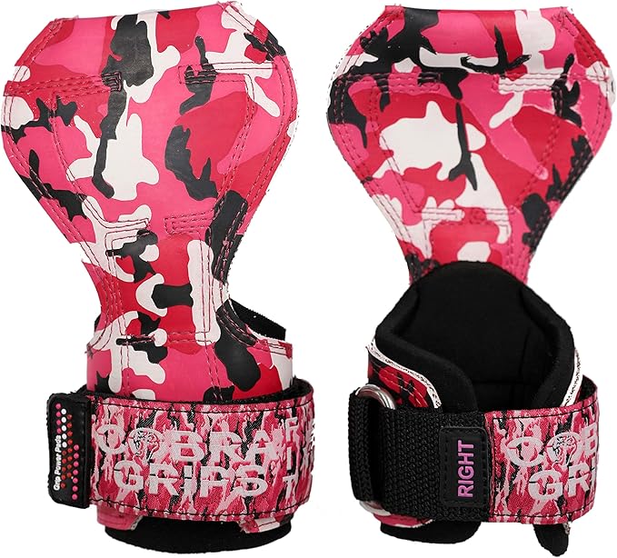 Cobra Grips PRO Weight Lifting Gloves Heavy Duty Straps Alternative Power Lifting Hooks for Deadlifts Adjustable Neoprene Padded Wrist Support Bodybuilding