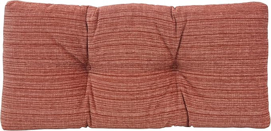 Klear Vu Corner Nook or Piano Seat Omega Non-Slip Tufted Bench Cushion for Indoor Furniture, Entryway Storage, Bay Window, 30 Inches, 20 Clay