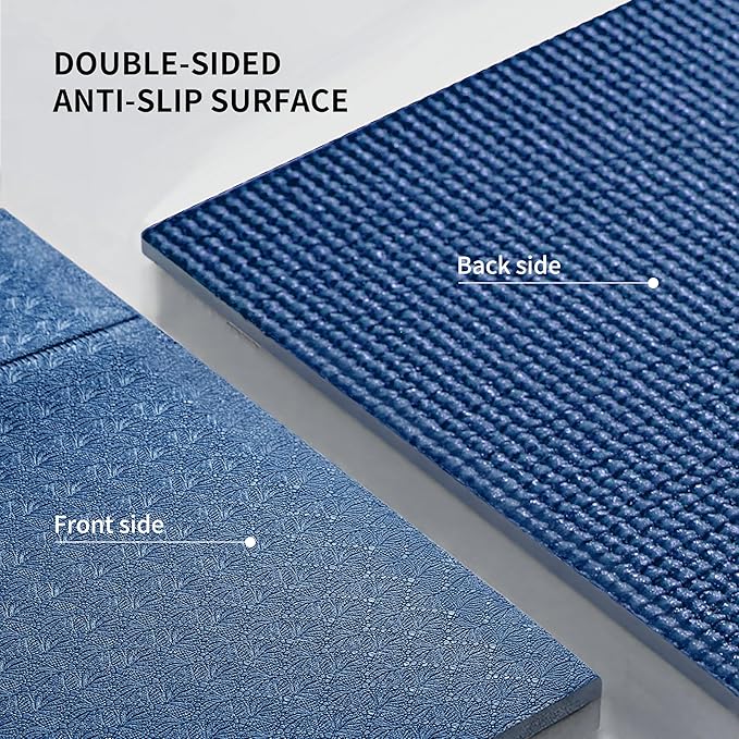 PROIRON Foldable Yoga Mat 0.24"/0.16" for Home Workout & Travel, Non Slip Travel Yoga Mats with Carry Bag, Packable Yoga Mat for Home Gym, Pilates, Fitness,Stretching